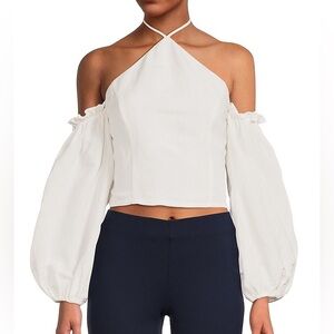 Cami NYC Linen Delilah Halter Neck Top